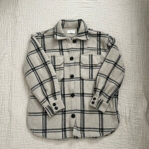 Z Supply Plaid Tucker Shirt Jacket